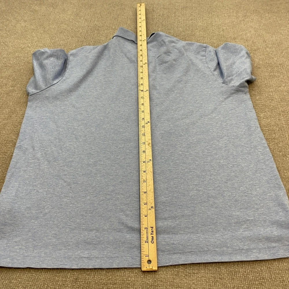 Polo Ralph Lauren Polo Shirt Mens XL Blue Heather Classic Fit Cotton Logo 90s